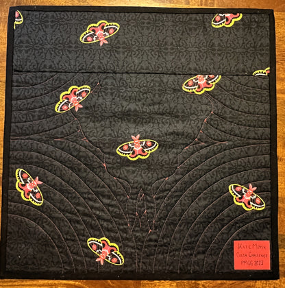 Lunar Moth Mini Quilt / Wall Hanging