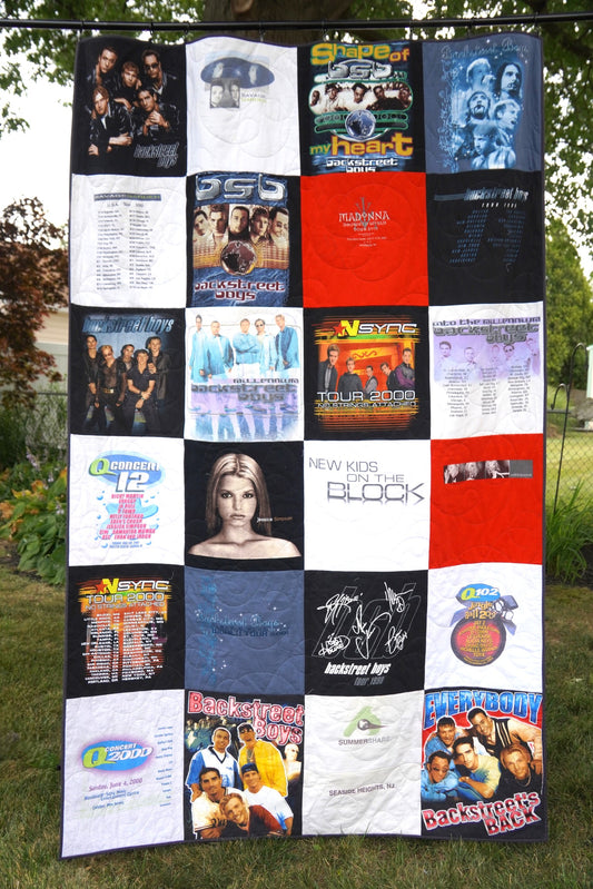 Custom T-shirt Quilt (no sashing)